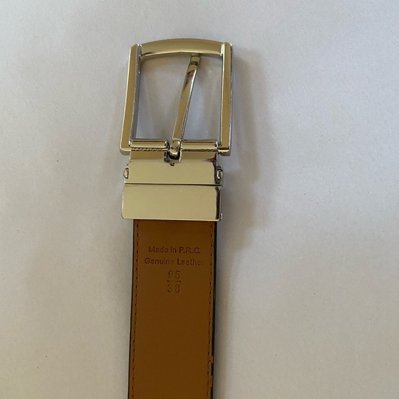 Bruno Magli Leather Belt Black and Brown Size 38 - Picture 6 of 7